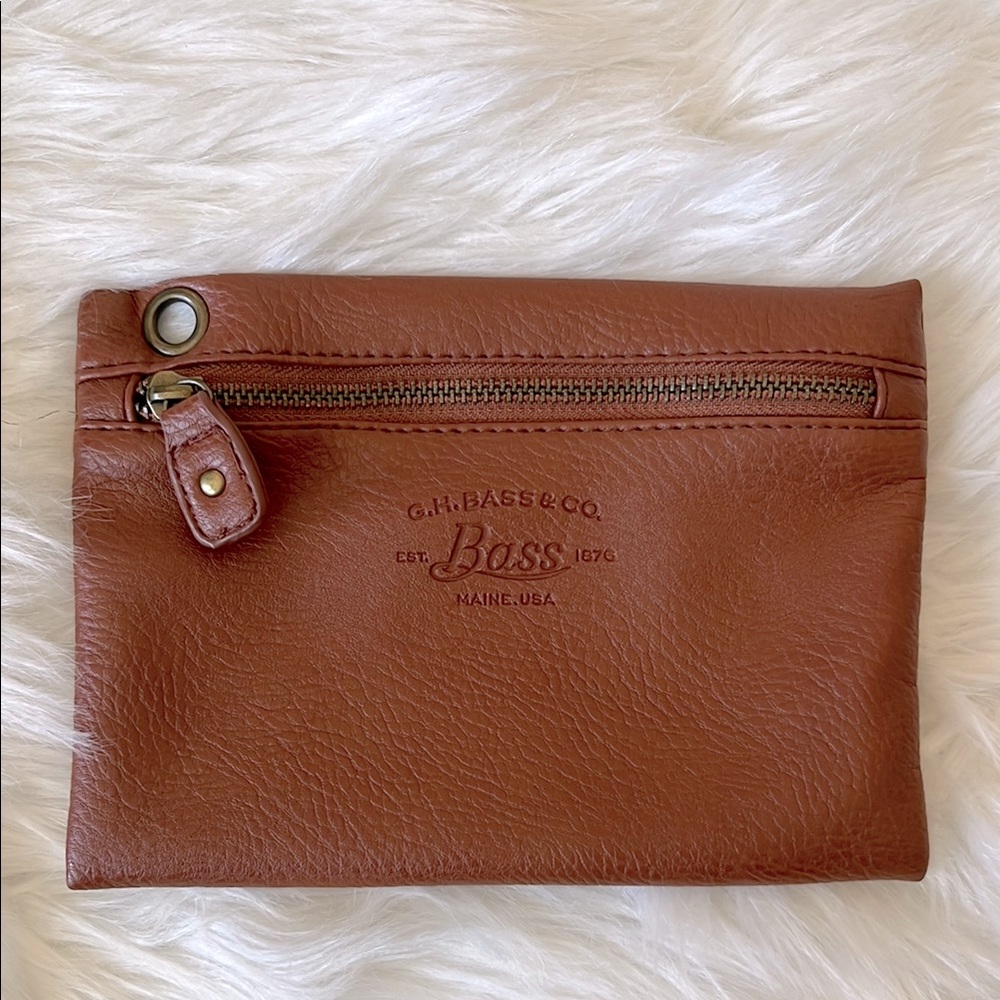 G.H. Bass & Co. Brown Leather Pouch
